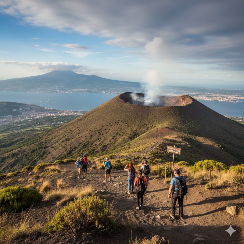 FROM NAPLES TO VESUVIUS ROUNDTRIP BUS +SKIP THE LINE TICKETS